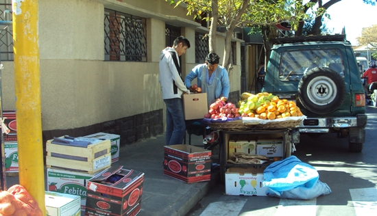 Tarija, Bolivia Travel Photo Memories. Fruit Stand - Ready in a Minute...