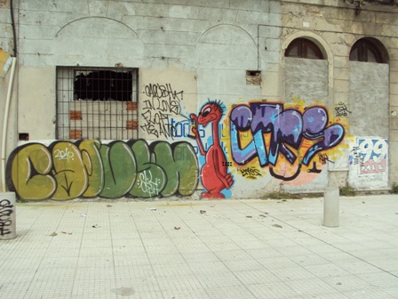 Graffiti Near the Port Market in Montevideo, Uruguay